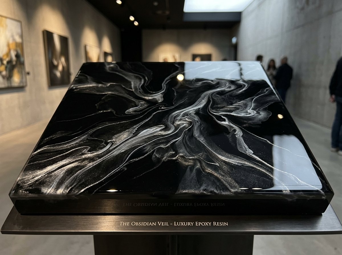 The Obsidian Veil Luxury Epoxy Floor Finish